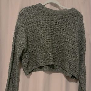 Wild fable cropped dark green sweater size xs